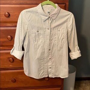 Blue and White button down